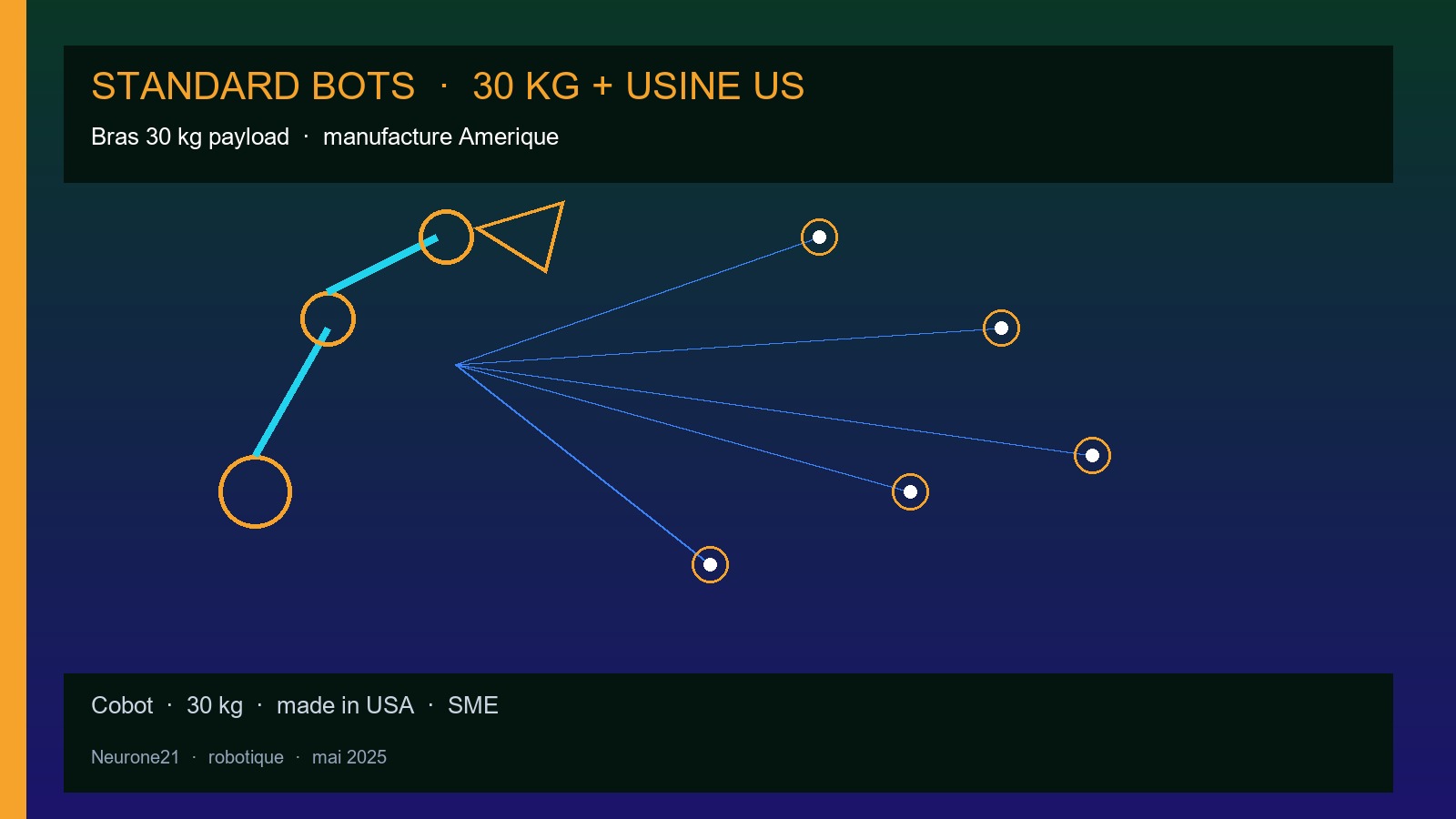 Standard Bots bras 30 kg + usine US